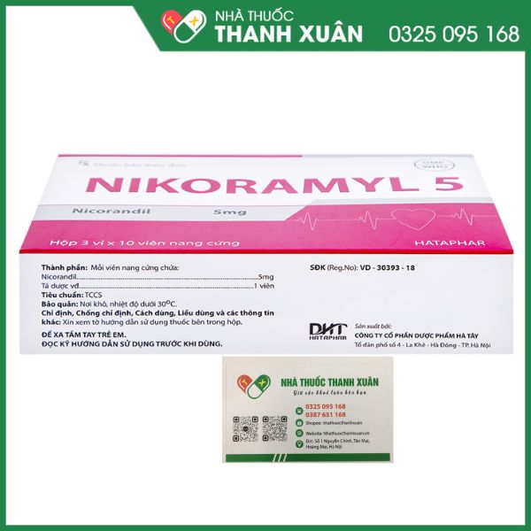 Nikoramyl 5 giúp kiểm soát dài hạn bên mạch vành